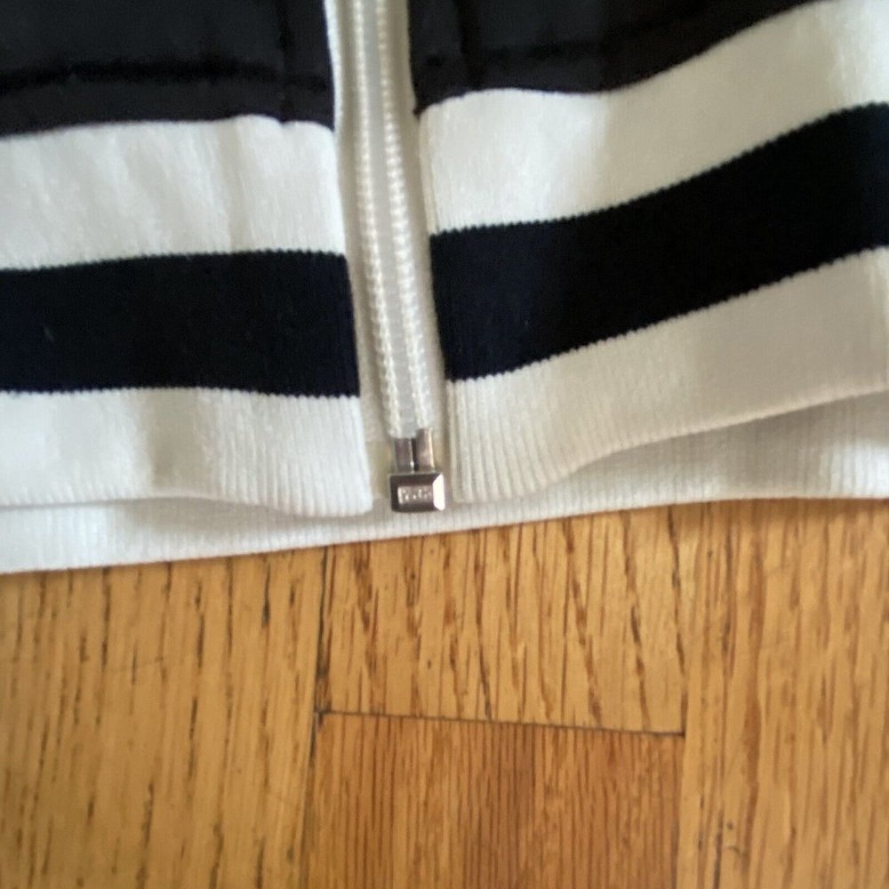 STUSSY Polyester Track Jacket Black women's Size Medium Removable Sleeves *READ* - Picture 5 of 14